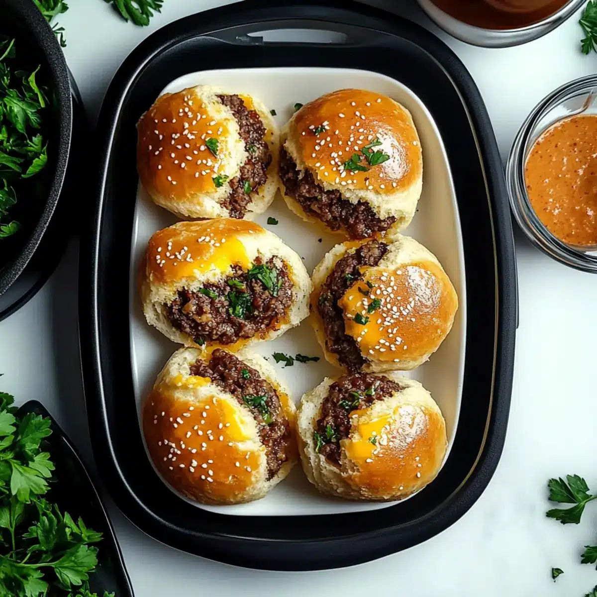 Garlic Parmesan Cheeseburger