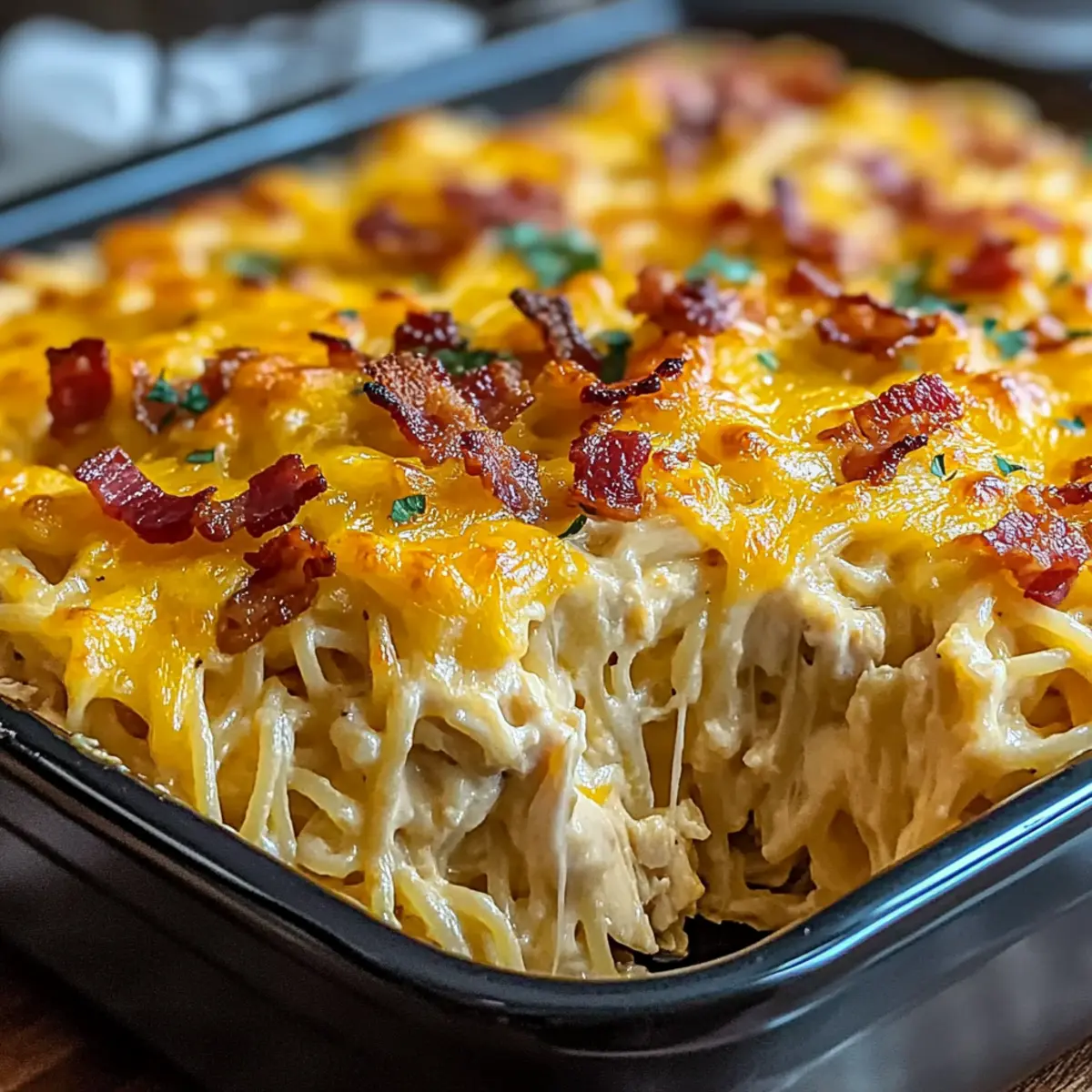 Creamy Southern Spaghetti Bake