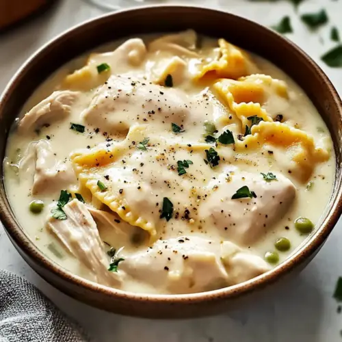 White Chicken Lasagna Soup