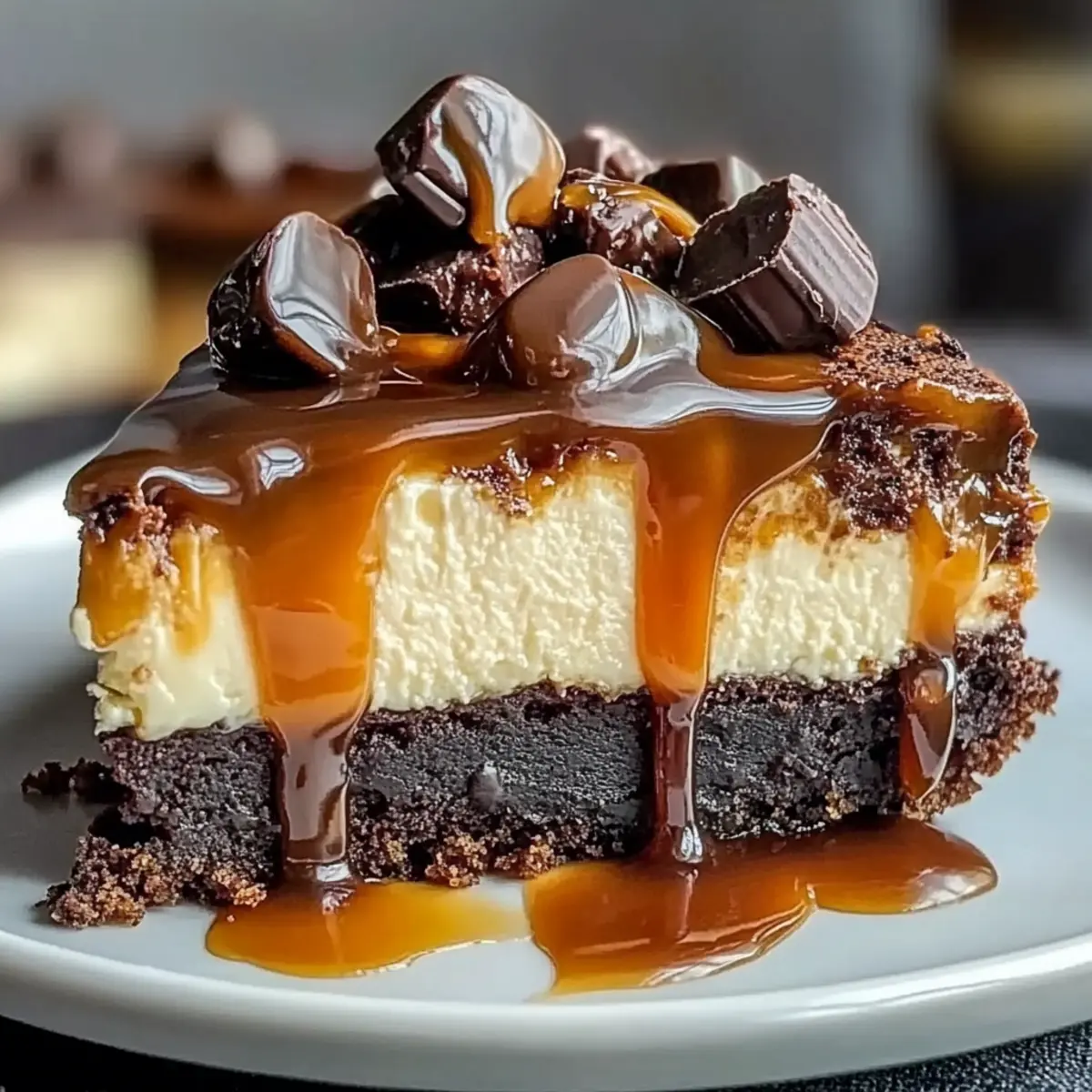 Caramel Brownie Cheesecake