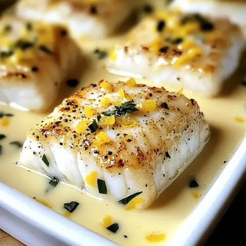 Baked Cod in Coconut Lemon Cream