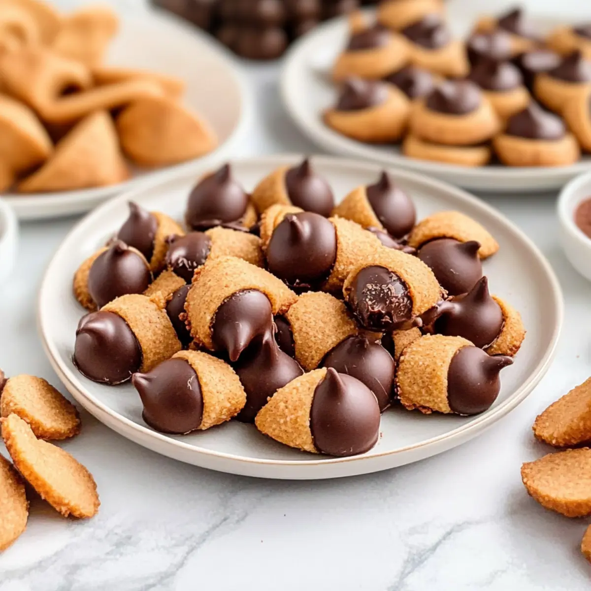 Chocolate Kiss Acorns
