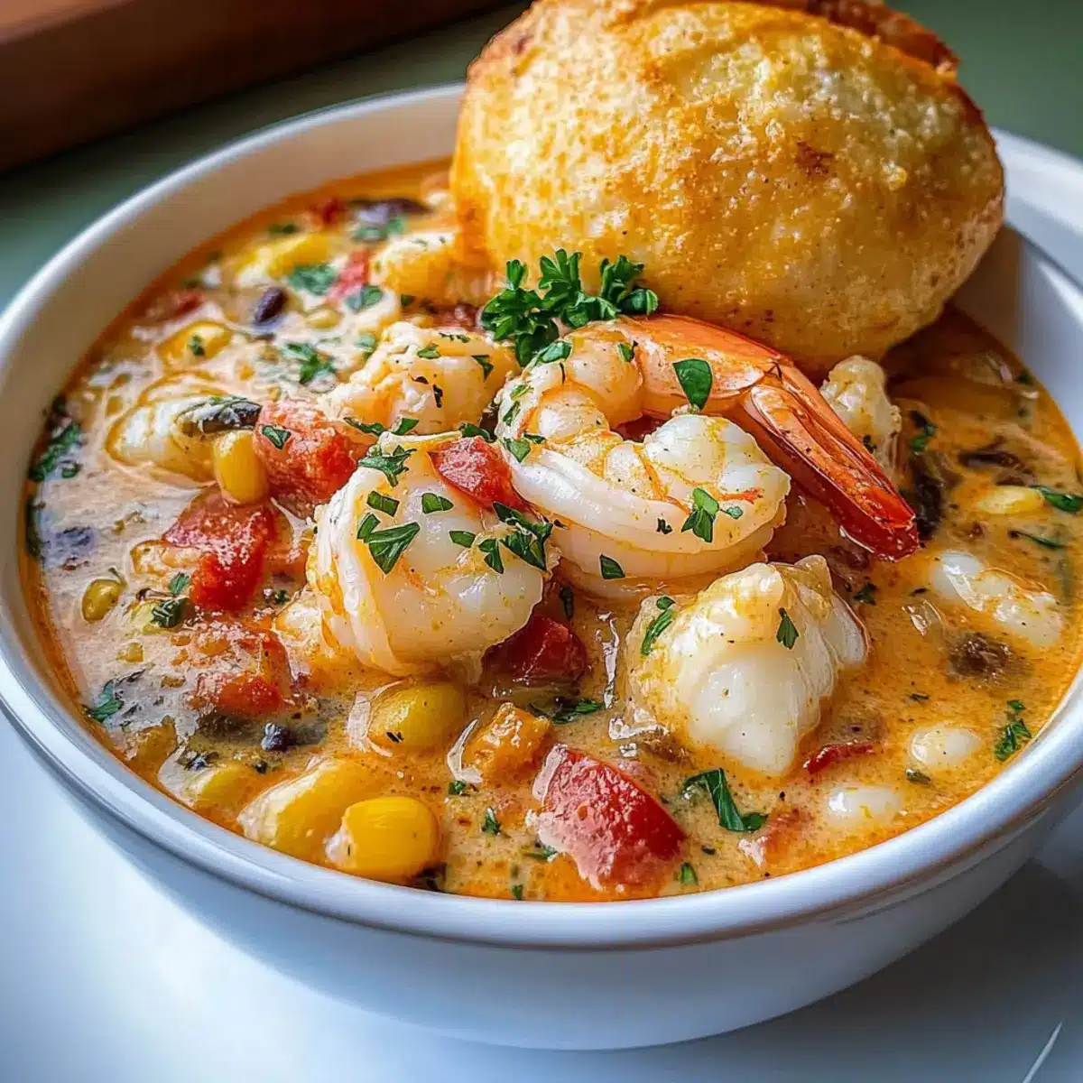 Creamy Seafood and Shrimp Chili