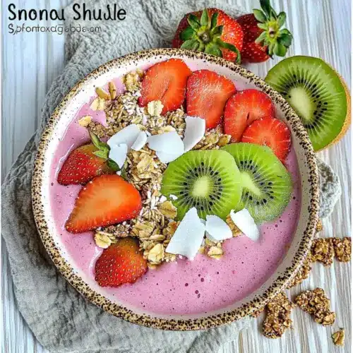 Strawberry Kiwi Smoothie Bowl