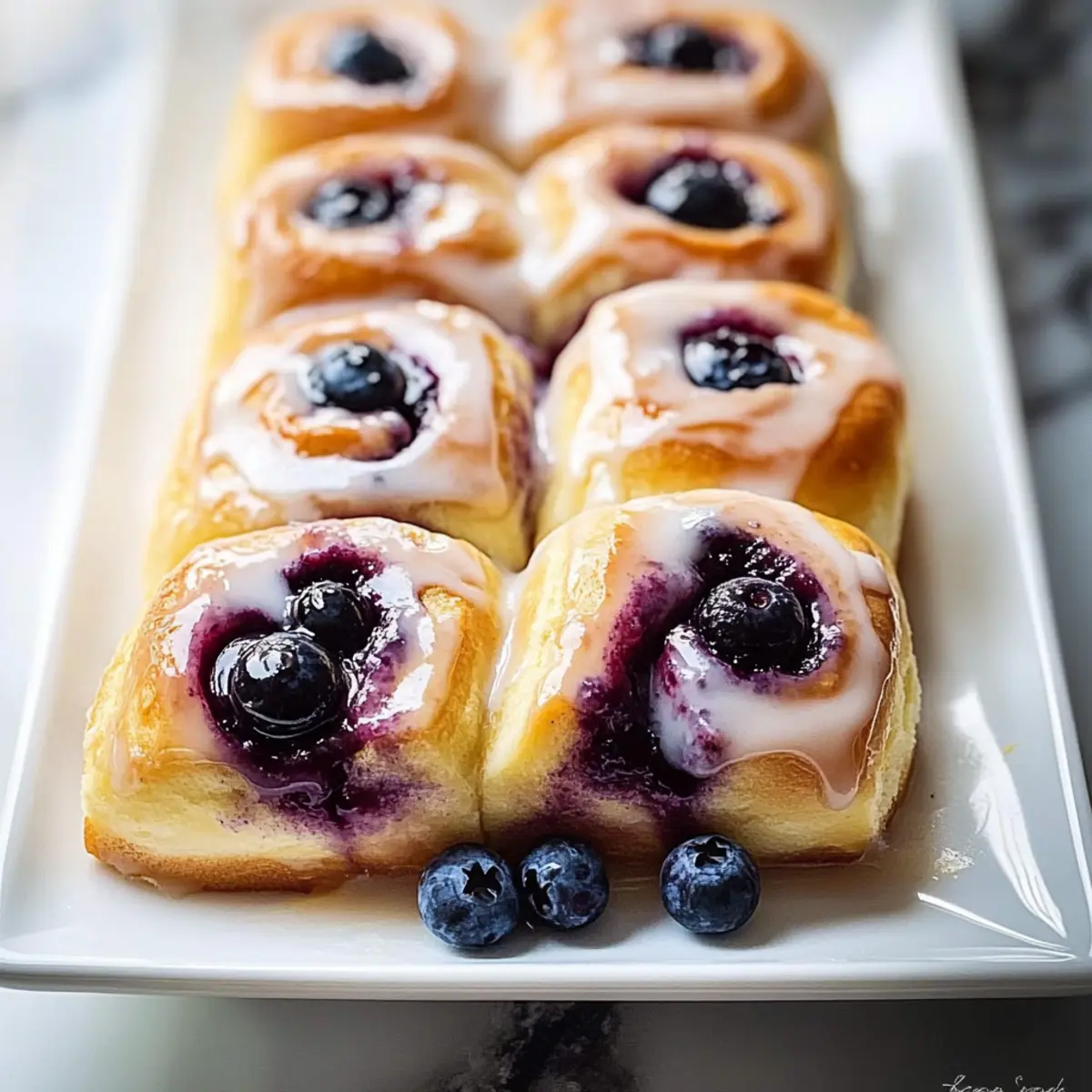 Lemon Blueberry Sweet Rolls