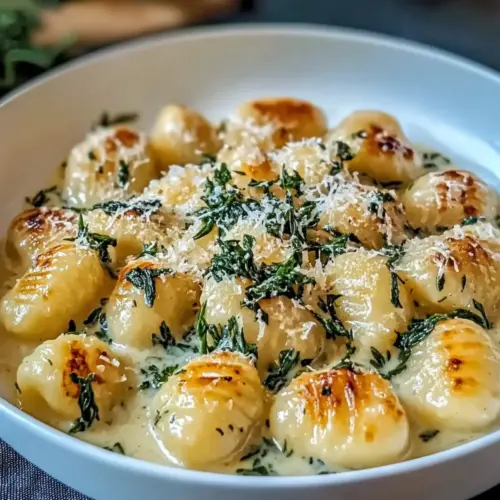 Millionaire Gnocchi with Creamy Sauce