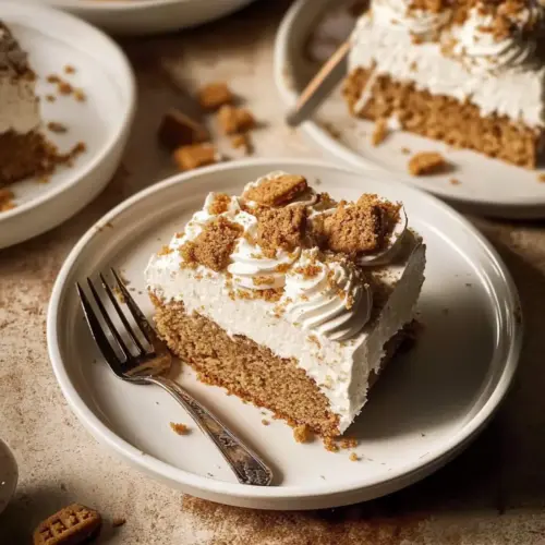 Cookie Butter Milk-Soaked Cake