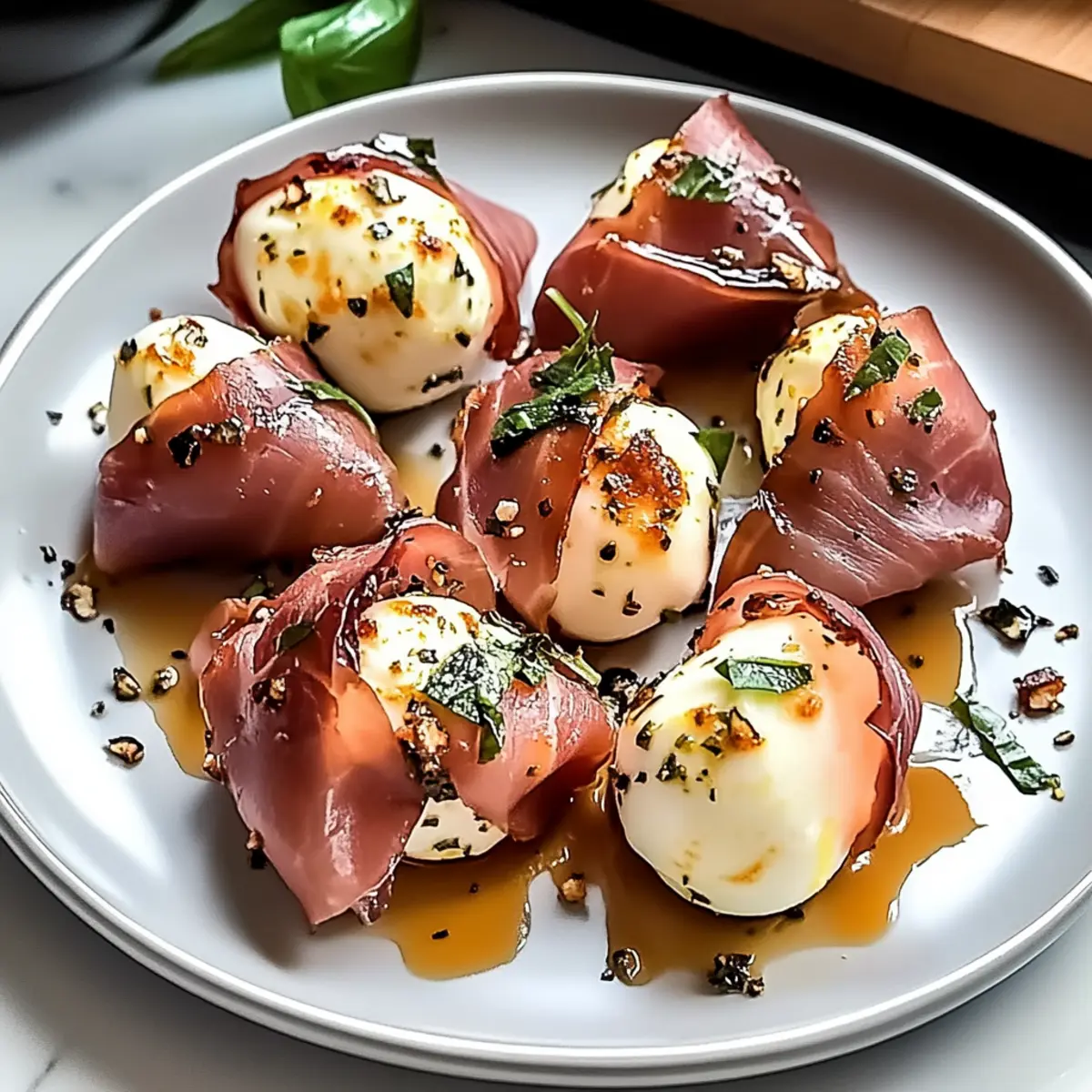 Prosciutto Wrapped Mozzarella