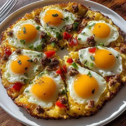 Breakfast Pizza Hash Brown