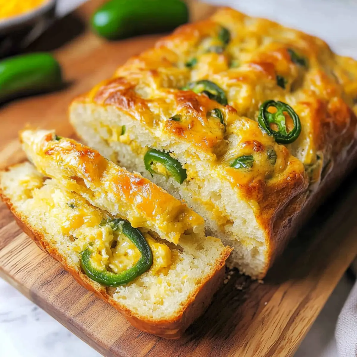 Jalapeno Cheddar Beer Bread
