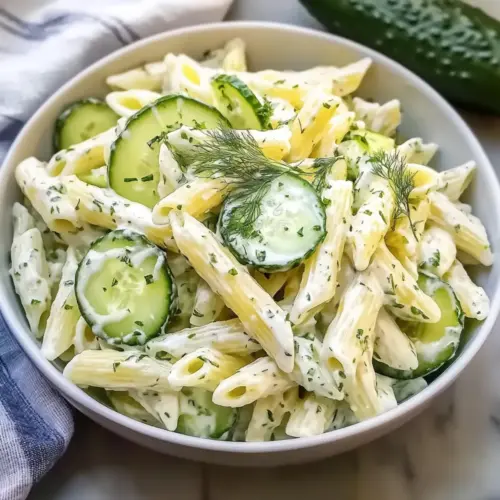 Healthy Cucumber Pasta Salad