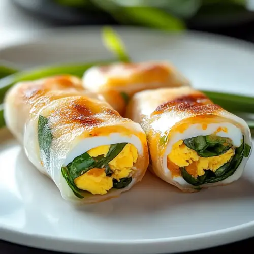 Crispy Rice Paper Egg Wraps