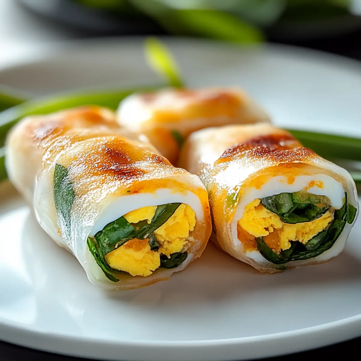 Crispy Rice Paper Egg Wraps
