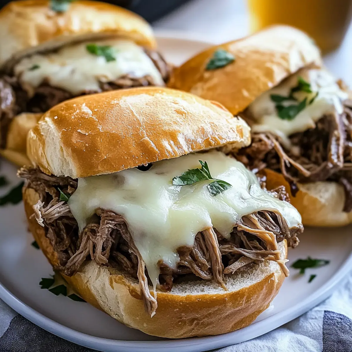 Crockpot French Dip Sandwiches