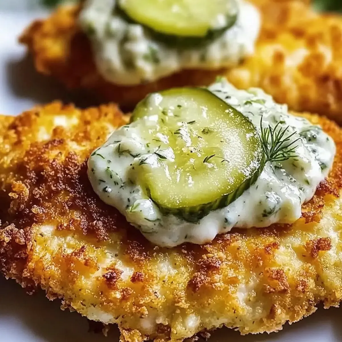 Crispy Dill Pickle Parmesan Chicken