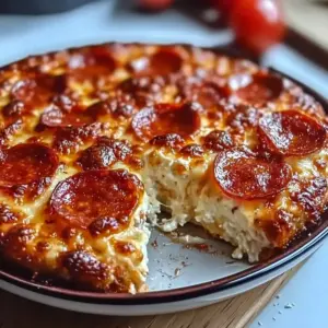 Pizza Cottage Cheese Bake