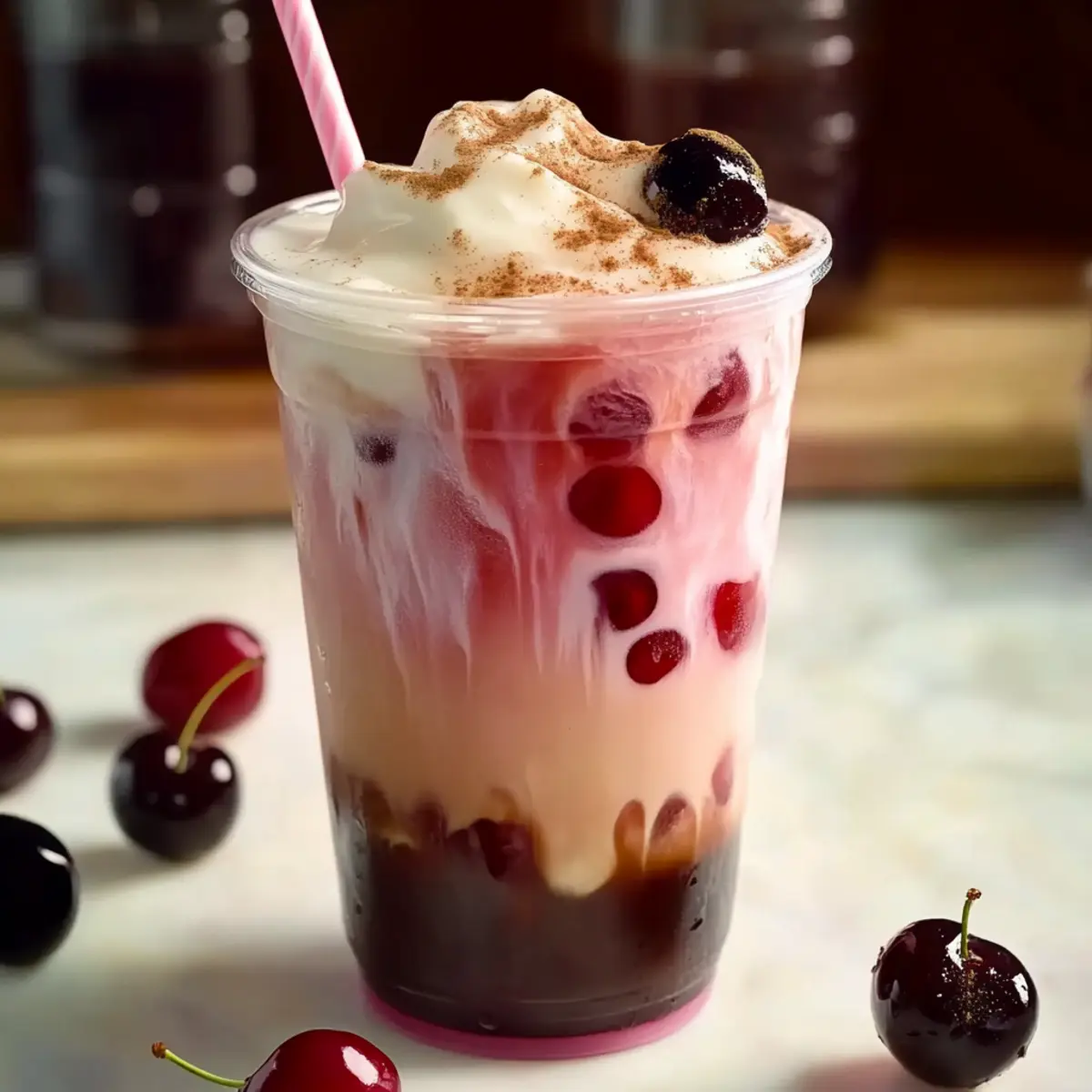 Cherry Vanilla Iced Latte