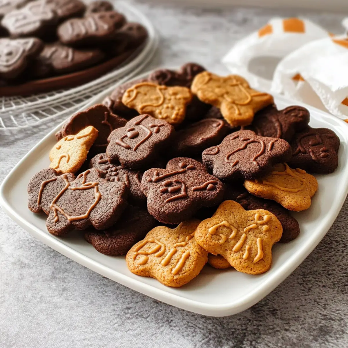 chocolate and cinnamon animal crackers