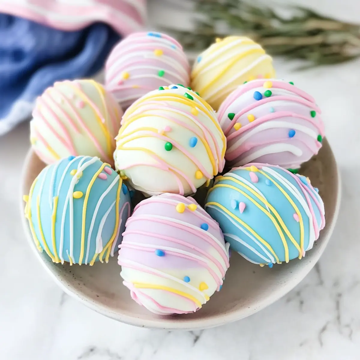 Easter Egg Oreo Cookie Balls