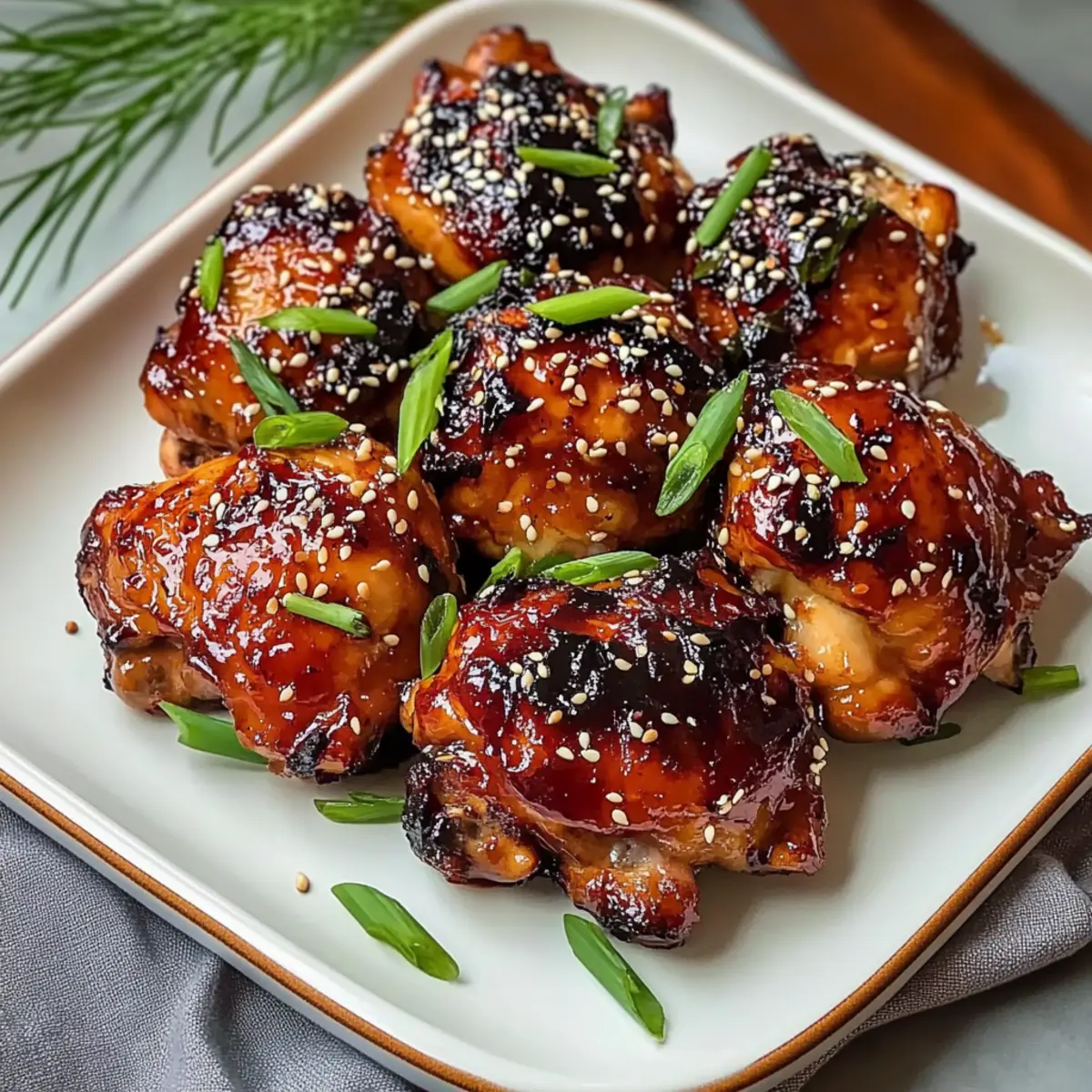 Crispy Japanese BBQ Chicken Thighs