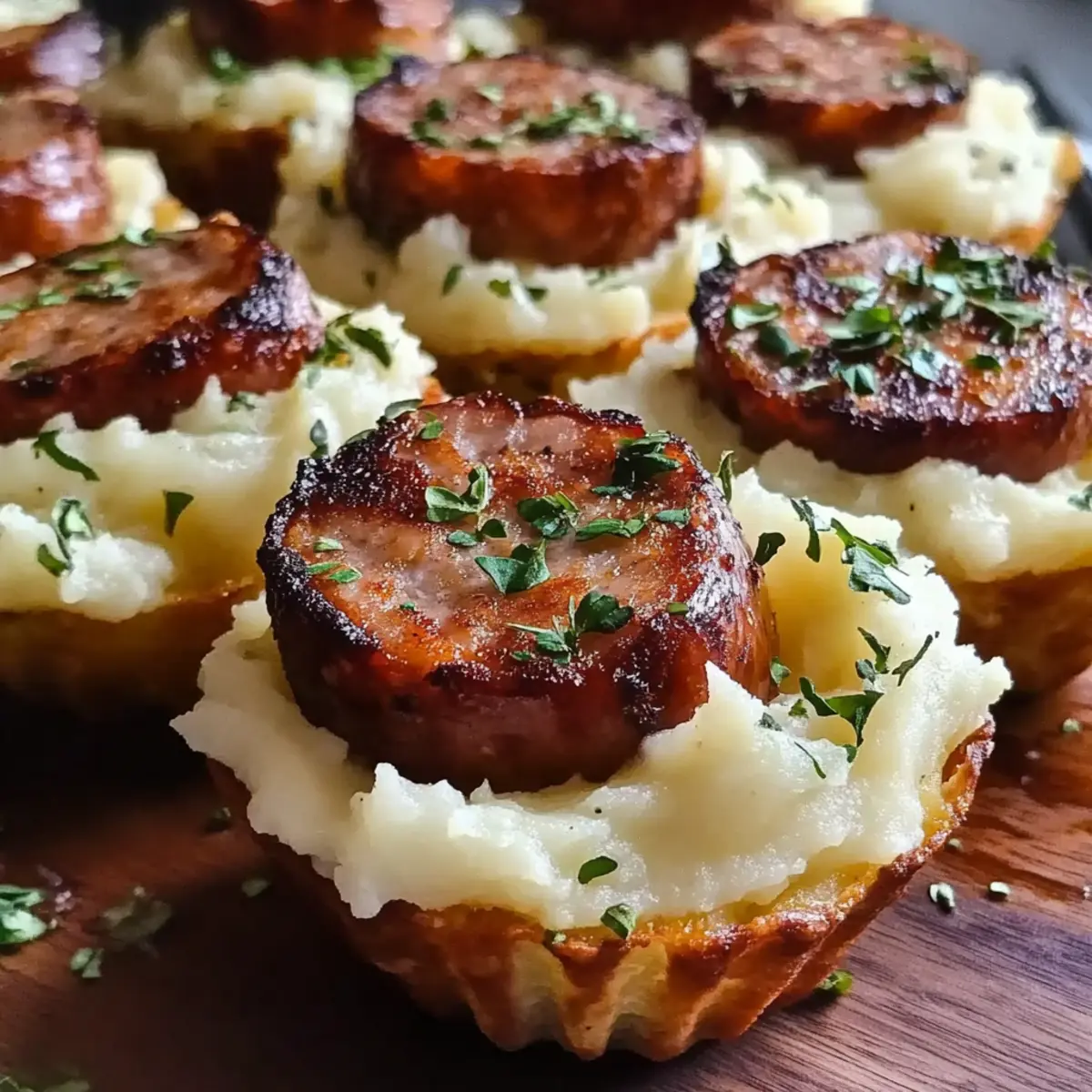 Crispy St. Patrick’s Irish Bangers & Mash Cups