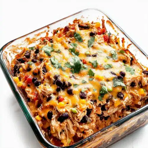 Easy Chicken Burrito Casserole