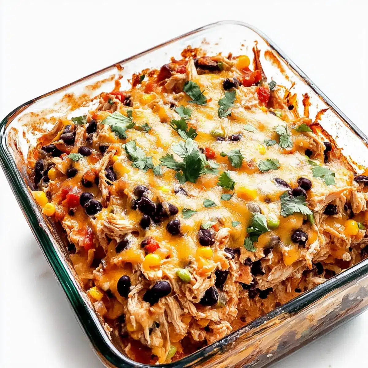 Easy Chicken Burrito Casserole