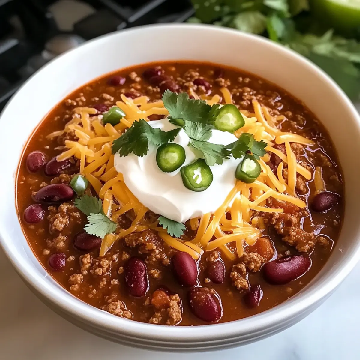 Delicious Spicy Crockpot Chili