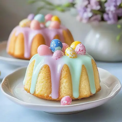 Mini Easter Bundt Cakes
